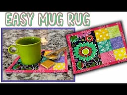 Sew a Fun Mug Rug in Minutes! | Easy Tutorial | The Sewing Room Channel