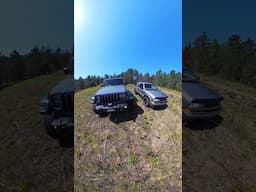 A healthy winch race to make sure everything works😂 #Blazer #Jeep #Wrangler