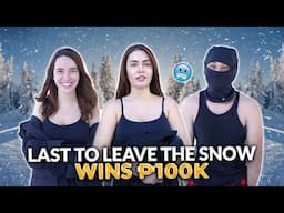 LAST TO LEAVE THE SNOW WINS 100K! | IVANA ALAWI