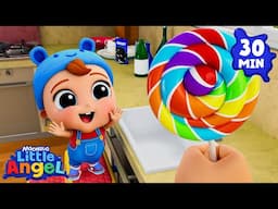 My Sticky Lollipop🍭 | Little Angel | Kids TV Shows Full Episodes