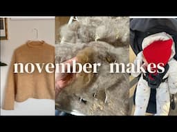 NOVEMBER MAKES | gifting and fiber processing