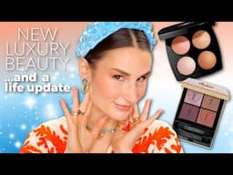 TRYING NEW LUXURY MAKEUP + A Life Update | Chanel, YSL, Ami Cole & MORE!