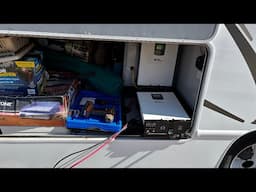 DIY install off grid inverter, batteries & portable solar to heat & cool RV, around $1100 to install