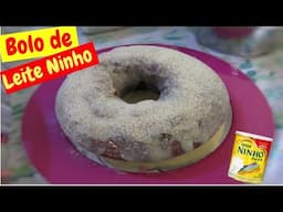 Receita Bolo De Leite Ninho FÁCIL E RÁPIDO