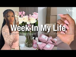 Vlog: Slow Week In My Life 🎀| New Braids , Closet Clean Out Sale , DIY Nails, Errands +MORE 🤍