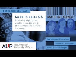 Made In Spite Of. Exploring rights and working conditions in the fashion industry