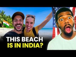 We went to INDIA'S BEST BEACH! / Radhanagar Beach | Foreigner Reacts