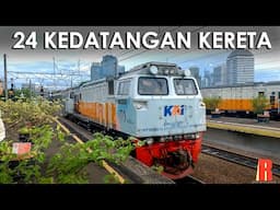 24 Moment Kedatangan Kereta Api di Stasiun