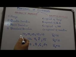 Measures of dispersion V-1