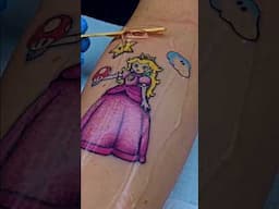 Tatuagem da Peach, fariam? 🫣😍✨️ #tattoo #tatuagem #mario #mariokart #game #gameplay #tattooartist