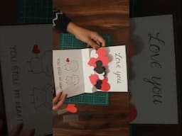 Diy Valentines Day Card | #shorts #valentinesdaycard #diy