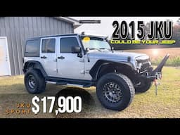 Is this 2015 Jeep Wrangler Unlimited Sport Really Worth $18,000 OR Maybe More with the Upgrades!?!