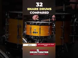 32 Snare Drums Compared! #drums #drummer #snare