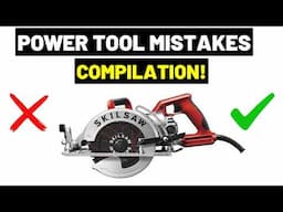 1-HOUR POWER TOOL MISTAKES Compilation! (Circular Saw, Table Saw, Drill, Brad Nailer, Jig Saw...)