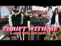 NYC THRIFT WITH ME! | goodwill, crossroads, buffalo exchange & HAUL