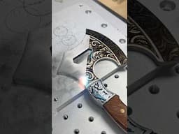 Laser engraving a cheap hatchet head to toe using an OMG fiber laser and an xTool F1 Ultra!