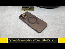 Ốp lưng iPhone 16 Pro/ Pro Max Switcheasy Ultra Slim 0.35M | Magsafe | Mỏng, nhẹ không bám bẩn