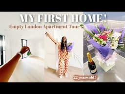 Sooo... I BOUGHT AN APARTMENT!!! My Empty London Apartment Tour 🏡🔑