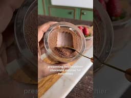 Healthiest Chocolate Mousse recipe for Valentine’s! You have to make it for your loved ones #shorts