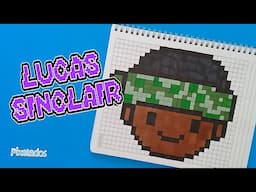 COMO DIBUJAR A LUCAS SINCLAIR de STRANGER THINGS en PIXEL ART paso a paso - PIXELADOS