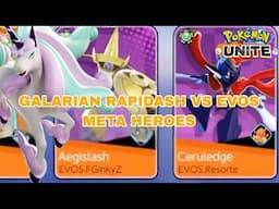 Galarian Rapidash VS 2 EVOS Player Pokémon Unite ID