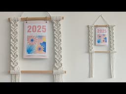 DIY Macrame Calendar | Macrame Tutorial