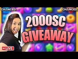 🔴🟣 2000SC GIVEAWAY TODAY! on CHANCED Social Casino 🔴🟣