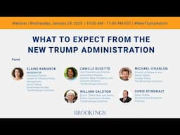 What to expect from the new Trump administration