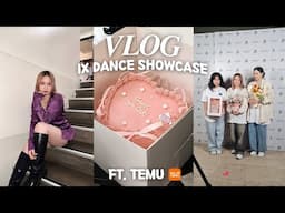 dance showcase, behind the scenes, pink hair, temu haul 👟🎟️ | vlog