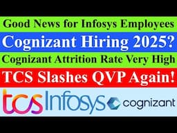 TCS SLASH Quarterly Variable Pay, Infosys GOOD News, Cognizant Hiring 2025? #tcs #infosys #wipro