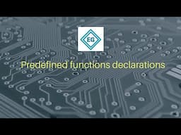 C Programming || Predefined functions || functions declarations || Embedded C