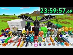 I Collected EVERY MOB in 24 HOURS! (Minecraft Hardcore)