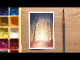 Mystical Forest Gouache Tutorial