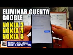 Eliminar Cuenta Google Nokia 3, Nokia 4, Nokia 5 y Más ( Bypass / Frp / Ta 1044 / 7.x.x )