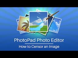 How to Censor an Image | PhotoPad Photo Editor Tutorial