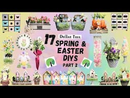 17 *Must See* Dollar Tree Inspired Spring & Easter Home & Family Decor DIY Mega Compilation Video