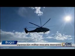 Operación militar rescata menores