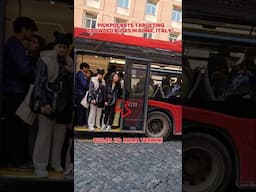 🔴ATTENTION TRAVELERS: Pickpockets targeting crowded buses in Rome Italy! Stay Vigilant! #Viral #Tips