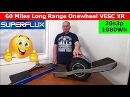 First 60 Miles Long Range Onewheel VESC XR with 1080Wh battery better than GT S X Pint XR Classic