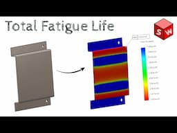 How to Analyze Minimum Fatigue Life Solidworks Static Simulation | Sheetmetal Example