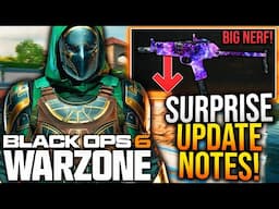 WARZONE: New SURPRISE META UPDATE PATCH NOTES! WEAPON UPDATES, CROSSPLAY FIXES, & More! (BO6 Update)