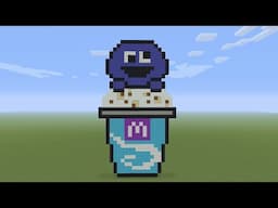 Minecraft Pixel Art - Cookie Monster Mcflurry