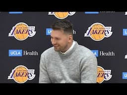 Full video of Luka Doncic being introduced as a Laker