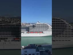 MSC World Europa looking fabulous in Genoa!     #msccruises #mscworldeuropa #cruise ship