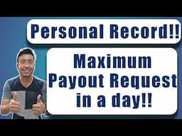 I set a new personal record for payout amount from microstock photography in a day! #Passive income