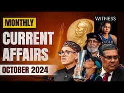 October Monthly Affairs 2024 | All competitive exams