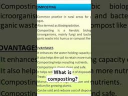 What is composting?