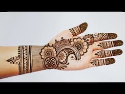 Easy mehndi design front hand | New arabic mehndi designs | Simple mehandi design |mehandi ka design