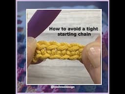 Is your starting crochet chain too tight