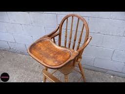 Vintage High Chair REPAIR and REFINISH | Restoration